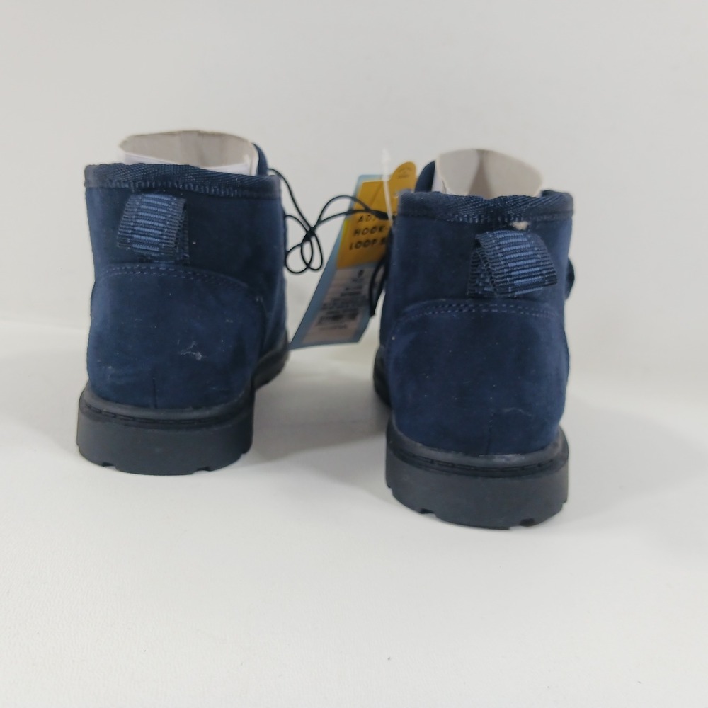 Cat & Jack Magnus Toddler Boys Navy Blue Faux Suede Chukka Boots Size 9 NWT - Picture 6 of 8